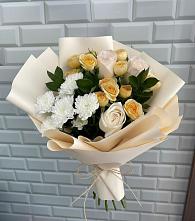 Букет цветов из:  Розы и Хризантемы в Гарболово