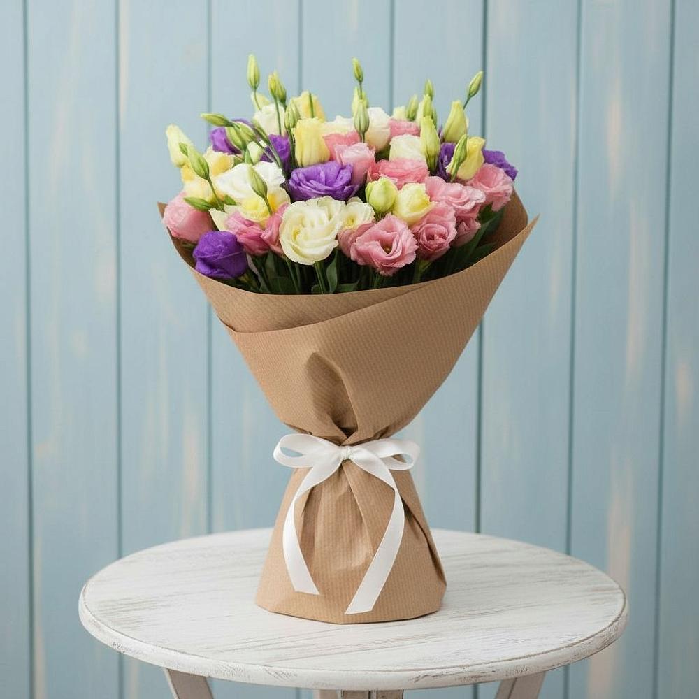 Букет цветов из: Лизиантусы в Гарболово