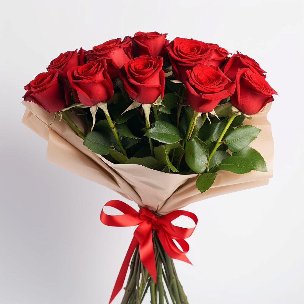 Букет 11 Красных роз Эдлесс Лав в Гарболово