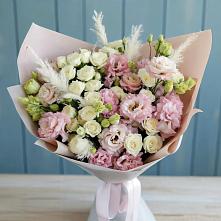 Букет цветов из:  Альстромерии и Розы в Гарболово